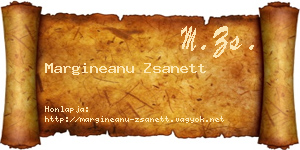 Margineanu Zsanett névjegykártya